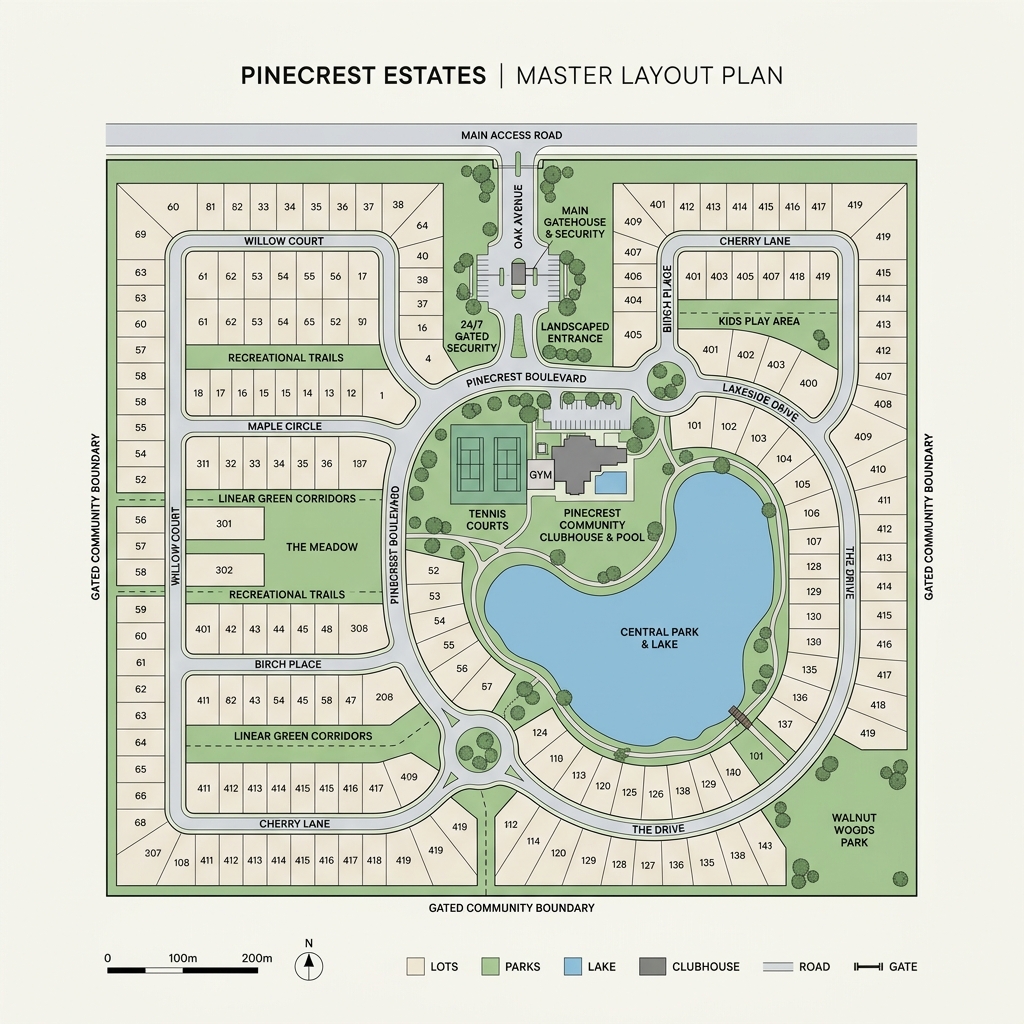 Community layout map